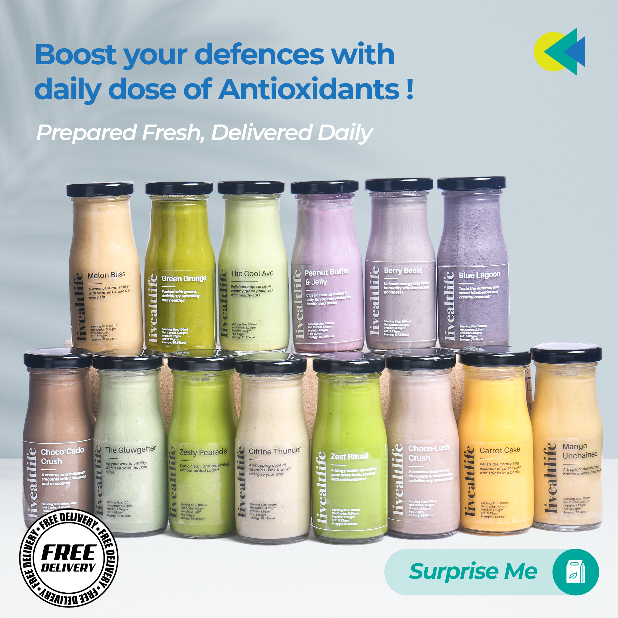 Daily Antioxidant Smoothie - Surprise Me Combo