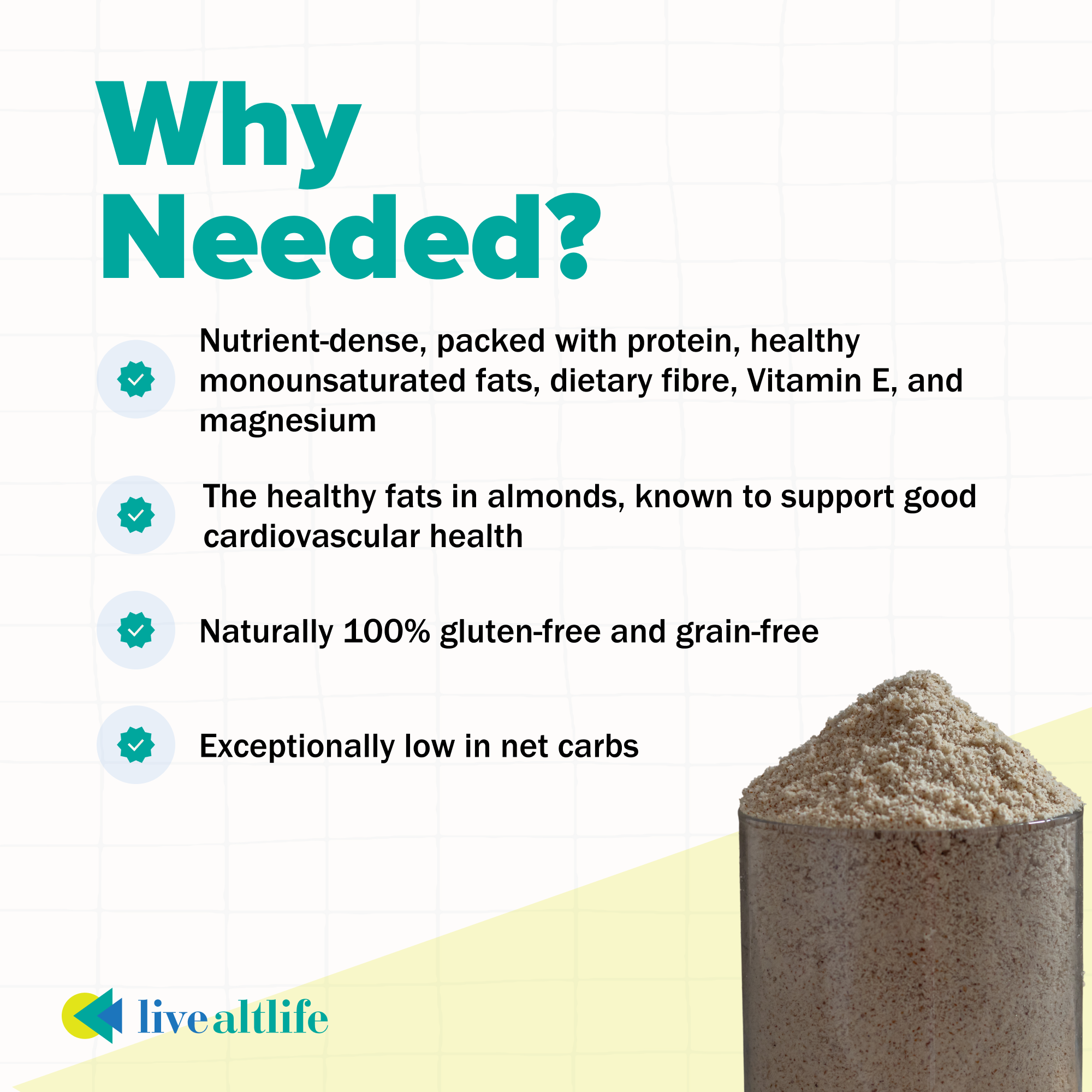 Almond Flour (500 g, High protein)
