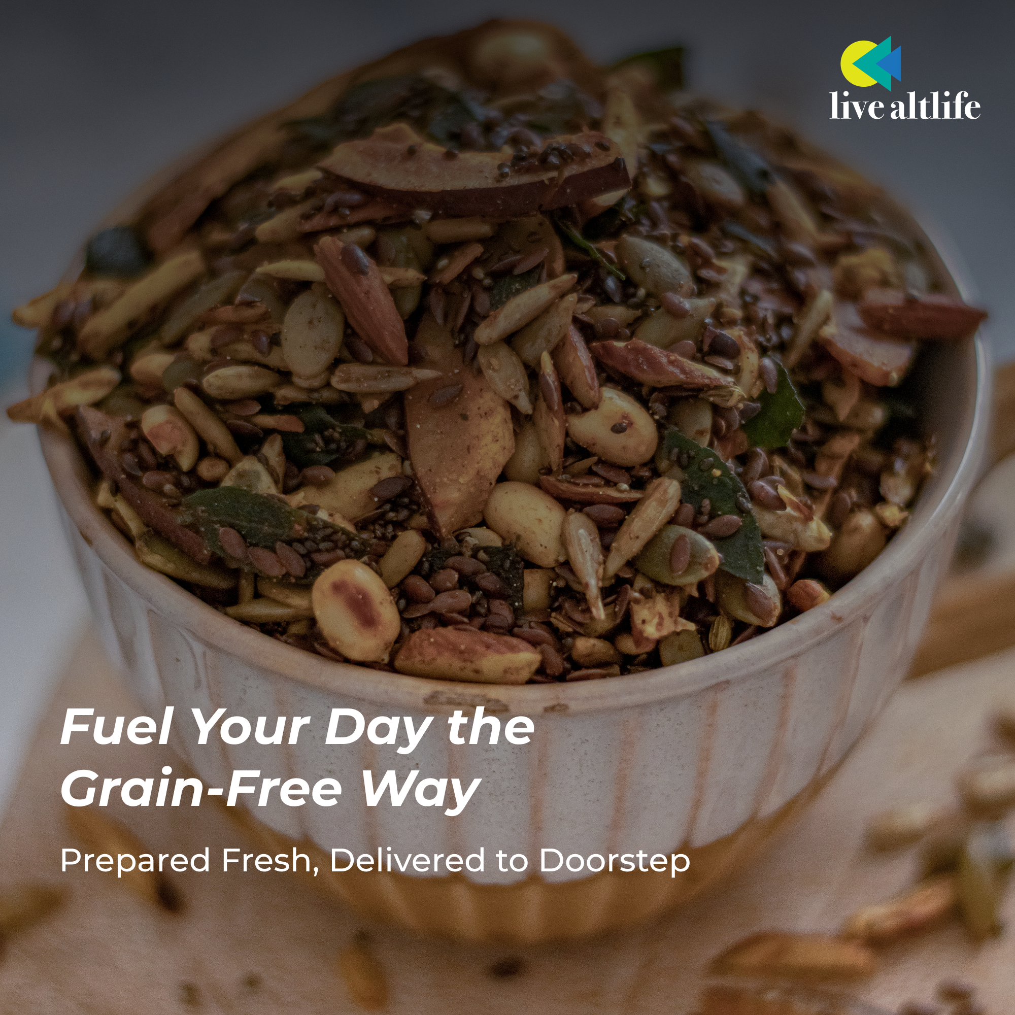 Namkeen Mixture (200g, High Protein, Sugar/Grain Free)