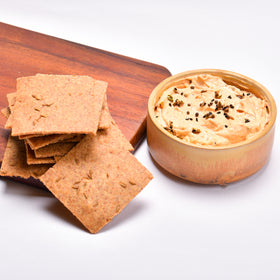 Jeera-Adrak Crackers & Achari Dip