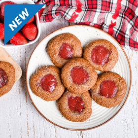 LiveAltlife Low carb grain free Strawberry Thumbprint Cookies, 6nos